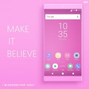 COLOR™ XPERIA Theme | PINK screenshot 3