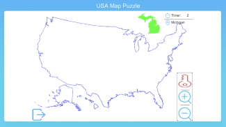 USA Map Puzzle Game screenshot 2