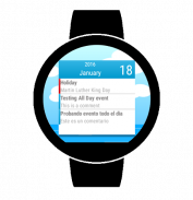 Wear Calendar 2020 (Wear OS) screenshot 4