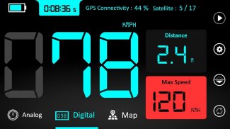 GPS Tachimetro :odometro velocità dell'inseguitore screenshot 0