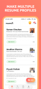 ResumeX: cv resume maker app screenshot 2