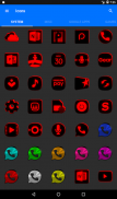 Flat Black and Red Icon Pack ✨Free✨ screenshot 22