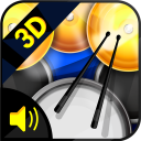 3D Real Drums Icon