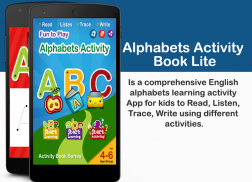 Alphabets Activity Book Lite screenshot 0