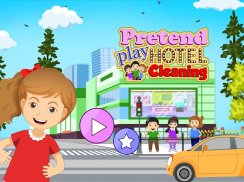 Pretend Play Hotel Cleaning: Doll House Fun screenshot 2