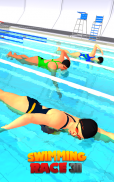 3D Swimming Pool Race : Race against best swimmers screenshot 2
