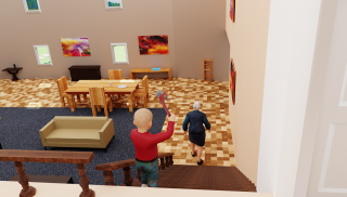 Evil Baby vs Evil Granny Game screenshot 1