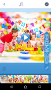 Compleanno Creatore Di Video Con Foto E Musica screenshot 0