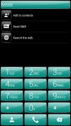 Dialer theme Gloss Green screenshot 2