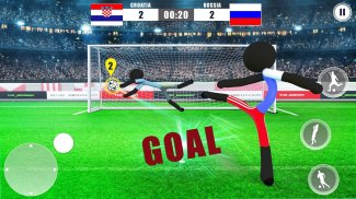 Stickman Hero Football Tournament screenshot 1