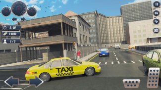 City Taxi Cab Driver - Car Driving Game screenshot 0