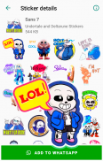 Sans Undertale and Deltarune Stickers for WhatsApp screenshot 8