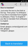 Afrikaans Translator Pro screenshot 2