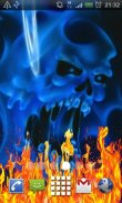 Blue Ghost Skull Fire screenshot 0