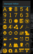 Stamped Yellow Icon Pack screenshot 0