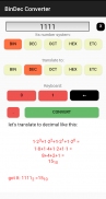 Bin Dec Hex Converter Tutorial screenshot 0