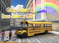 सिटी स्कूल बस चालक 3 डी screenshot 1