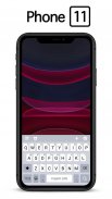 Black Phone 11 Keyboard Theme screenshot 2