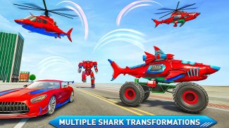Monster Truck Robot Shark Game screenshot 1