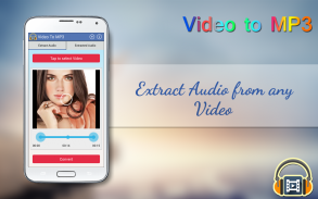 视频MP3转换器，音频播放器，手机铃声和音乐 screenshot 0
