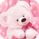 3D Cinta Beruang pasangan Tema Icon