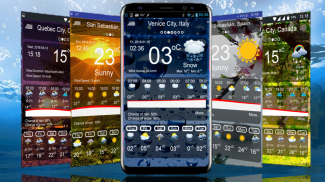 الطقس التطبيق: في الوقت الحقيقي توقعات الطقس الحية screenshot 1