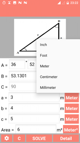 Right Angled Triangle Calculator And Solver 5 1 Download Android Apk Aptoide