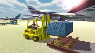 Airport Forklift Mengemudi Mesin Berat Sim 3D screenshot 0