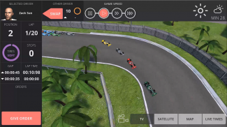 Team Order: gestore di corse (gioco strategico) screenshot 1