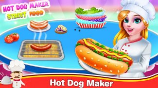 Hot Dog Criador de rua Jogos de Alimentos screenshot 8
