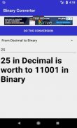 Binary to Decimal Converter - BINARY CODE CONVERSION screenshot 3