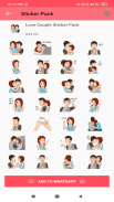 Love Couple Stickers - Romantic Kiss Stickers screenshot 0