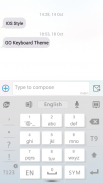 GO Keyboard Flat White Theme screenshot 3