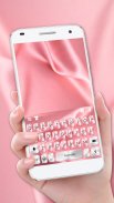 Pink Silk Keyboard Theme screenshot 1