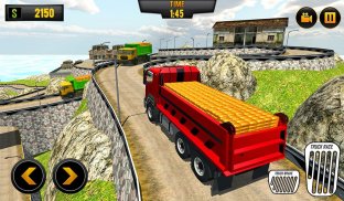 Supir Truk Transporter Emas: Game Mengemudi Truk screenshot 2