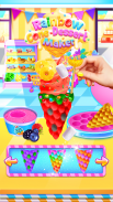 Rainbow Cone Dessert Maker screenshot 0