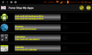 Force Stop Apps (Free) screenshot 1