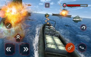 D-Day World War Naval Game screenshot 1