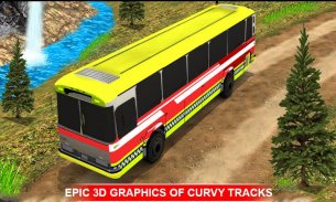 Tourist bus offroad driving mountain challenge screenshot 3