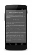 Teacher Salary App screenshot 1