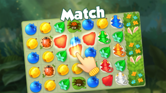 Bloomberry match-3 story. Merge fruits & decorate! screenshot 9