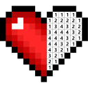 Pixel Art Games: Pixel Color Icon