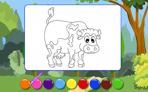 Coloring Game-Bright Bulls screenshot 1