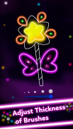 Doodle Glow Kleurplaat spellen screenshot 1