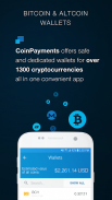 CoinPayments  - 用于比特币/山寨币的加密钱包 screenshot 1
