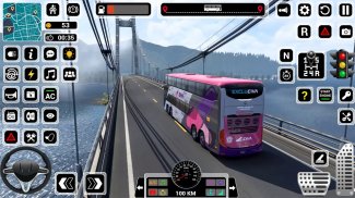 Euro Bus Driving Bus Gioco 3D screenshot 2