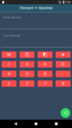 Percent to Decimal Converter screenshot 0
