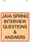 Java Spring - Interview Questions & Answers screenshot 0