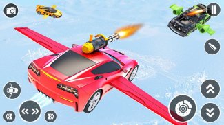 空飛ぶ車のシューティング - 車のゲーム screenshot 2