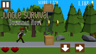 JUNGLE SURVIVAL - Jungle Adventures Endless Runner screenshot 2